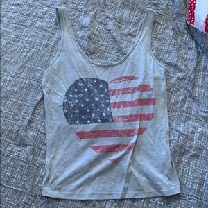 American flag tank